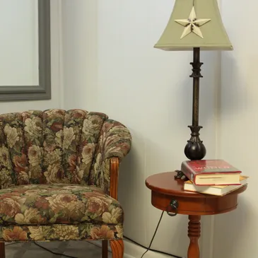 Comfortable suite chair and decor